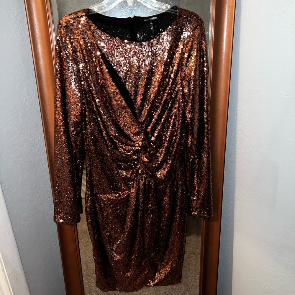 Sequin mini dress